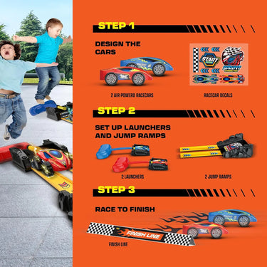 CAR LAUNCHER RACING TRACK SET TOY